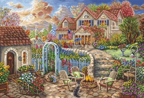 Набір для вишивки хрестиком Backyard Retreat Letistitch L8026