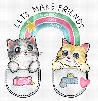 Набір для вишивки хрестиком Let's make friends! Letistitch L8043