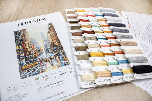 Набір для вишивки хрестиком Sunset on 5th Avenue Letistitch L8025 фото 2