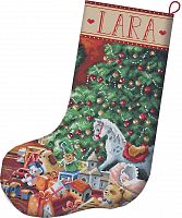 Набір для вишивки хрестиком чобітка Cozy Christmas Stocking Letistitch L8010